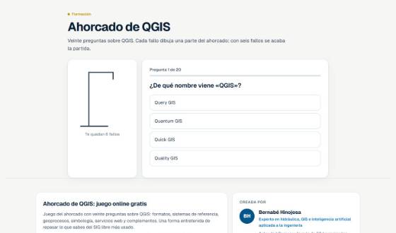 Vista de Ahorcado de QGIS